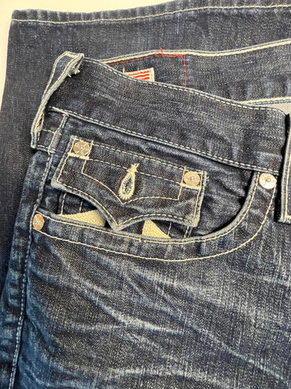 Y2K True Religion Ricky Dark Wash Straight Leg Jean- Men 40x34