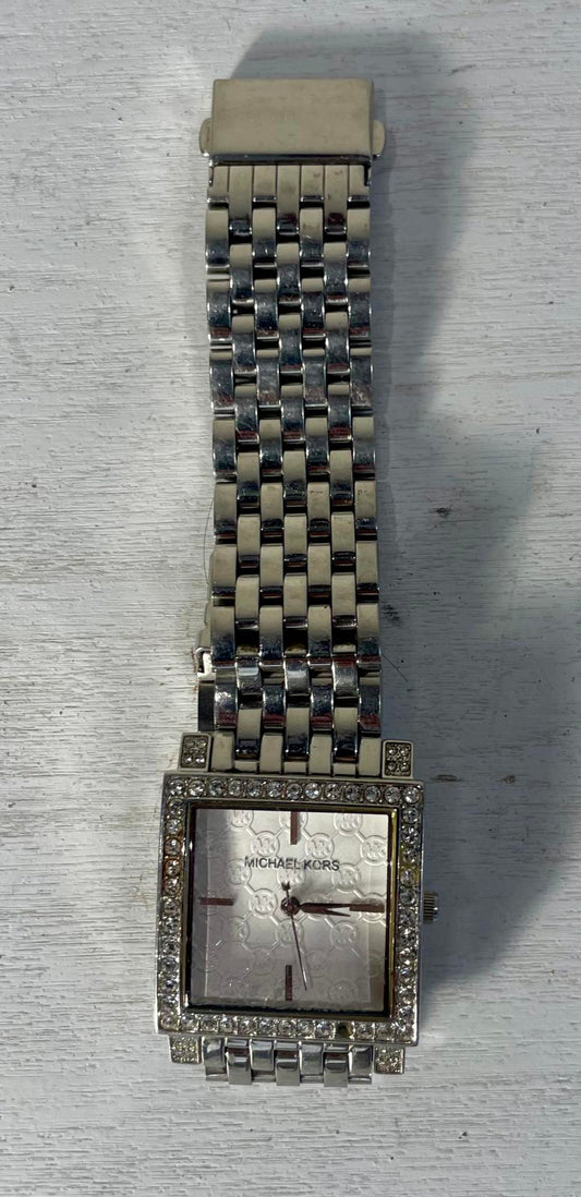 Women’s Michael Kors Silver Square Dial Watch