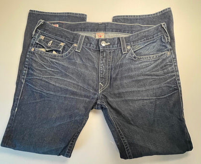 Y2K True Religion Ricky Dark Wash Straight Leg Jean- Men 40x34