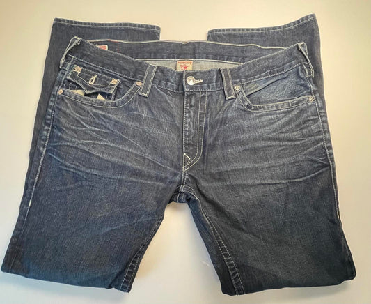 Y2K True Religion Ricky Dark Wash Straight Leg Jean- Men 40x34