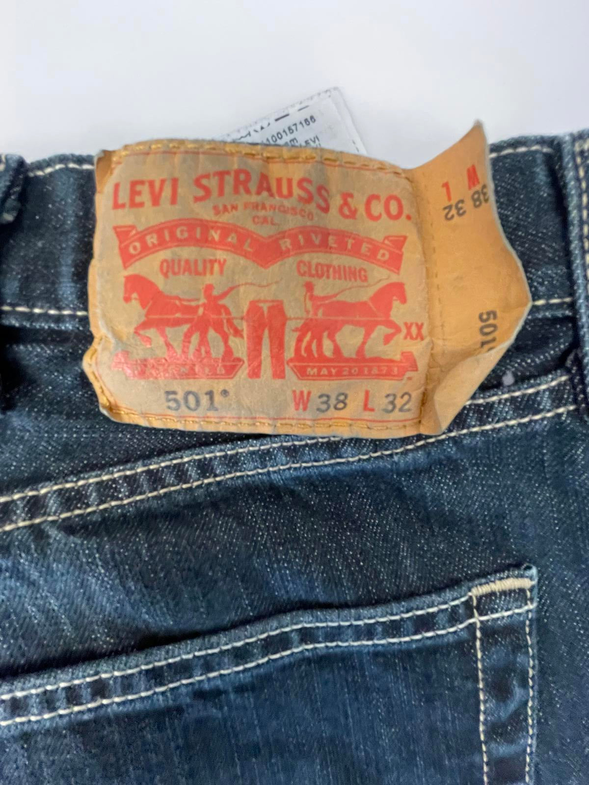 501 Dark Wash Levi’s - 38/32
