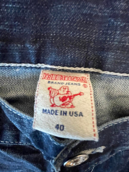 Y2K True Religion Ricky Dark Wash Straight Leg Jean- Men 40x34