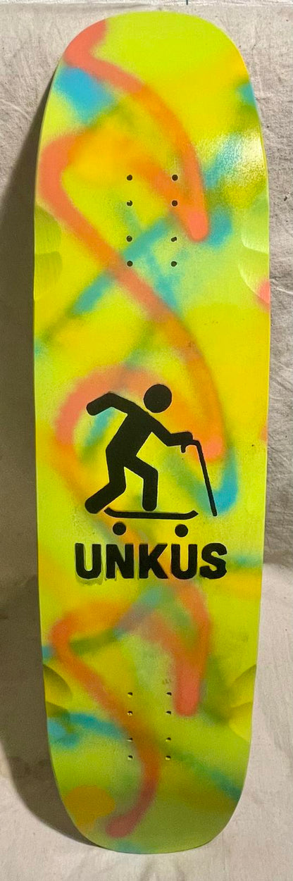 UNKUS Old Head Skate Crew- Double Kick Cruiser- 36”x 9.25- Adjustable Wheelbase