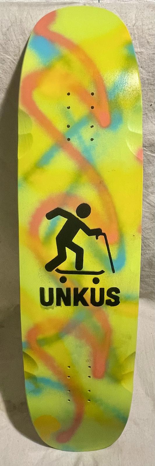 UNKUS Old Head Skate Crew- Double Kick Cruiser- 36”x 9.25- Adjustable Wheelbase