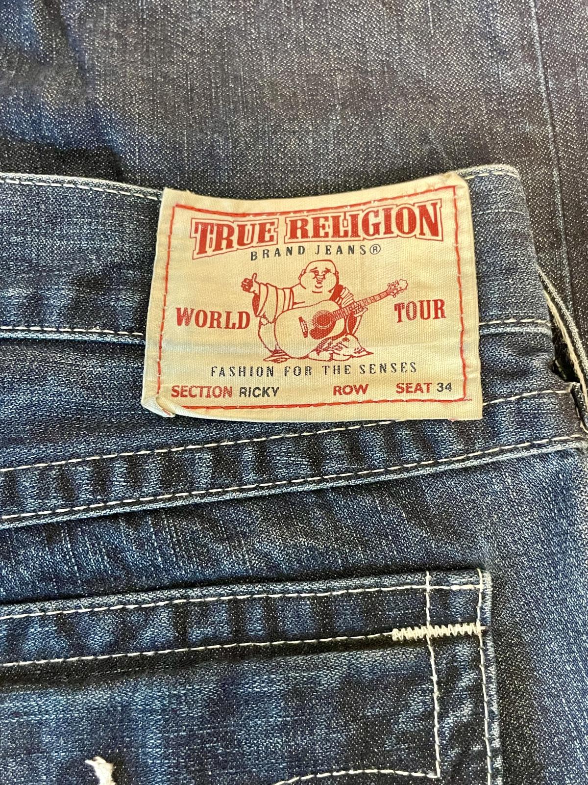 Y2K True Religion Ricky Dark Wash Straight Leg Jean- Men 40x34