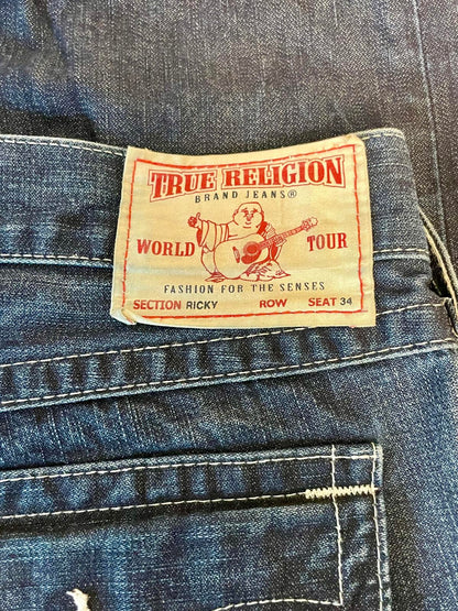 Y2K True Religion Ricky Dark Wash Straight Leg Jean- Men 40x34
