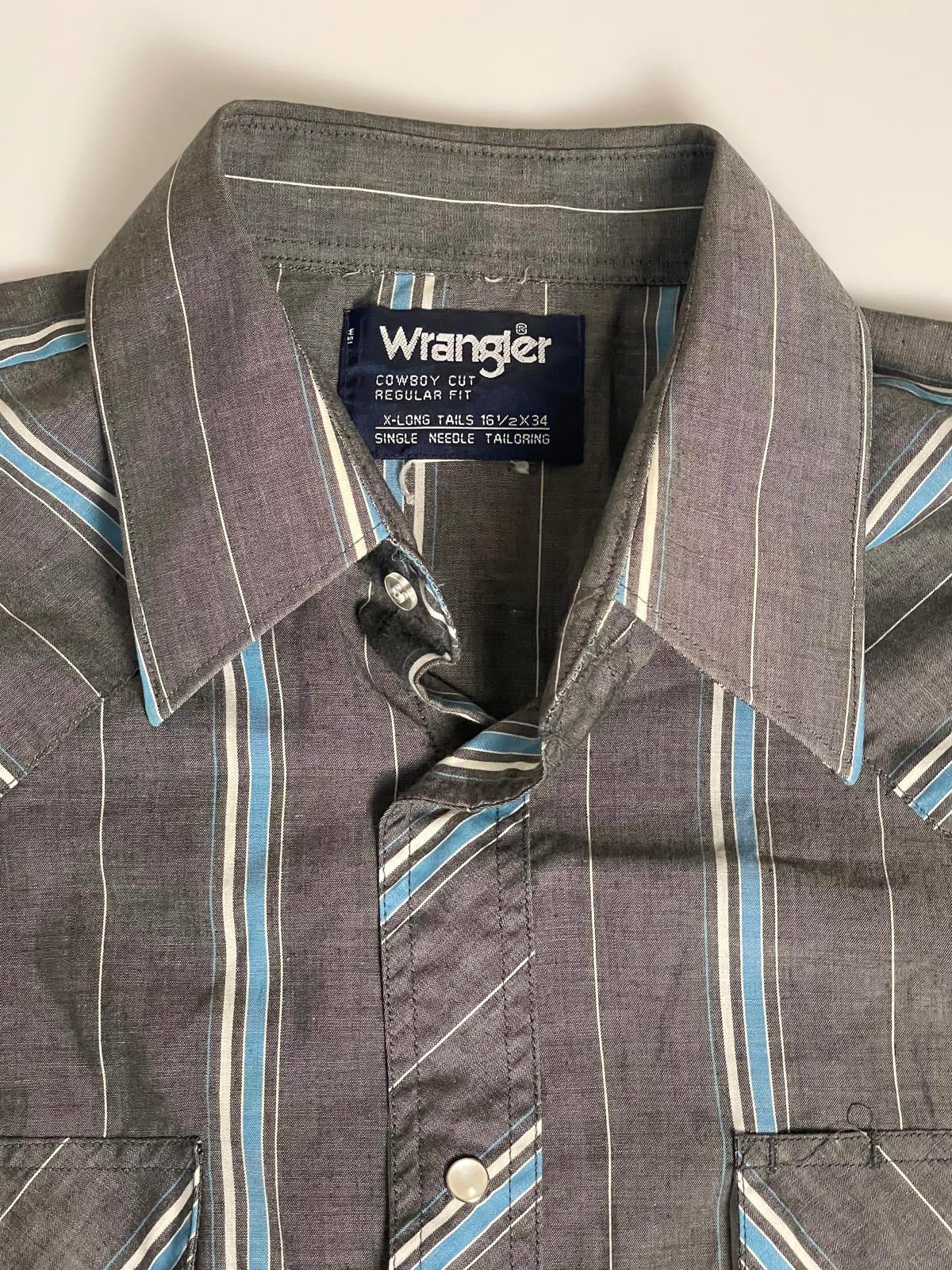 Vintage Wrangler Cowboy Cut Shirt- Men 16 1/2x 34