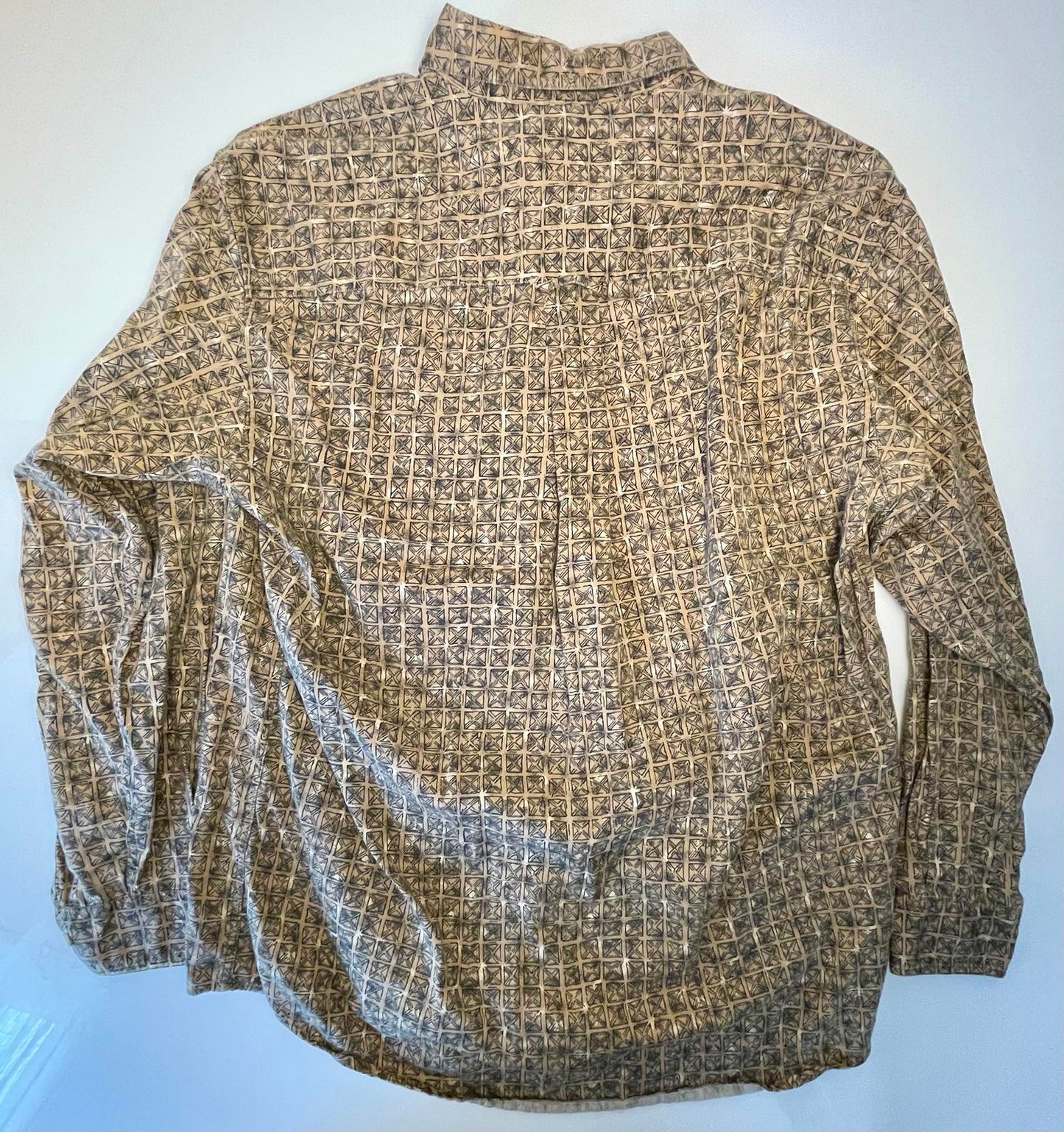 Woolrich Geometric Button Down- Men L