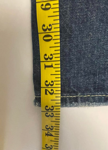 Abercrombie & Fitch Dark Wash Distressed Straight Leg Jeans- Men 36x32
