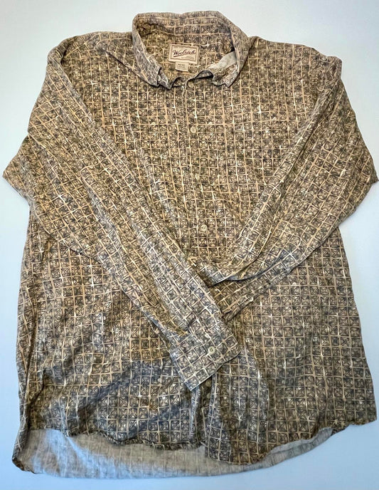 Woolrich Geometric Button Down- Men L
