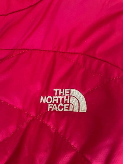 The North Face Girls Reversible Puffer Vest Mossbud Swirl Pink Gray Sz18 XL