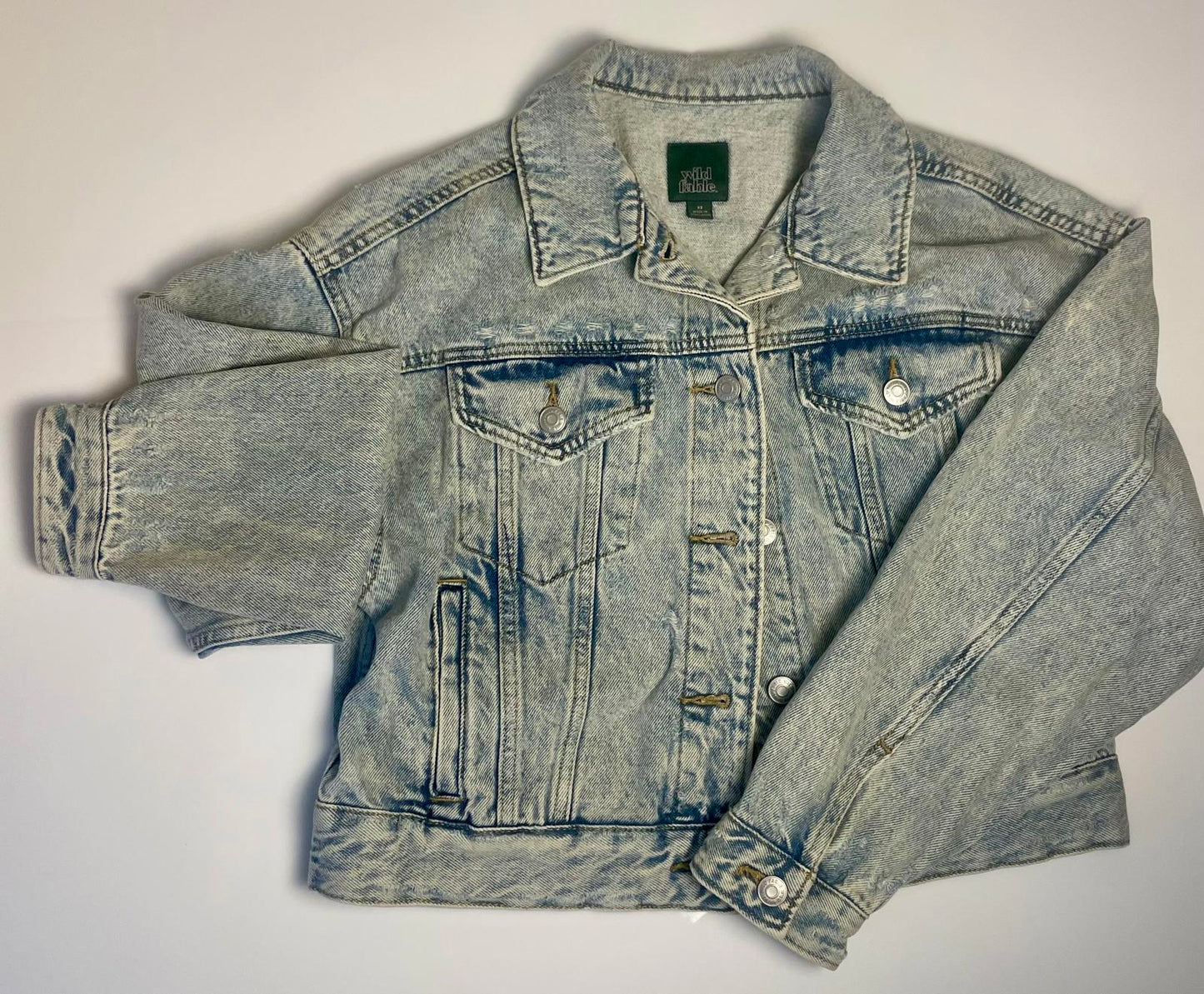 Wild Fable Acid Wash Denim Jacket - Women XS