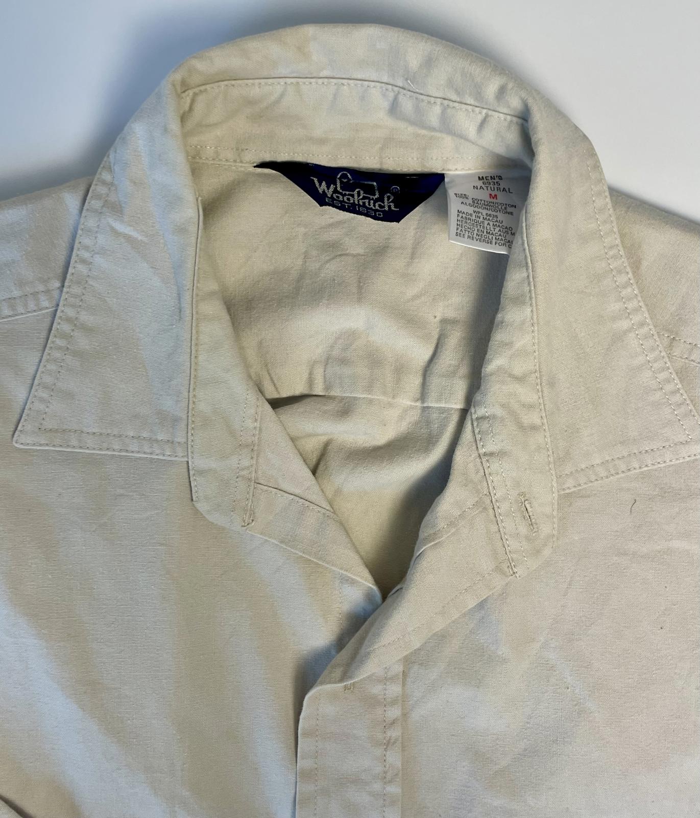 Woolrich 100% cotton Button Up- Men M