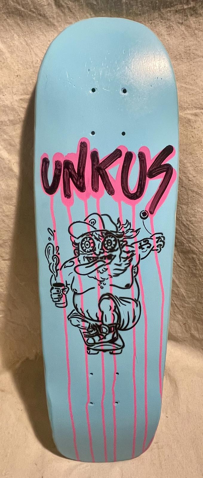 UNKUS Blue Unkle Jack- Upcycled Cruiser- 28.5”x 8”- 14.25” Wheelbase