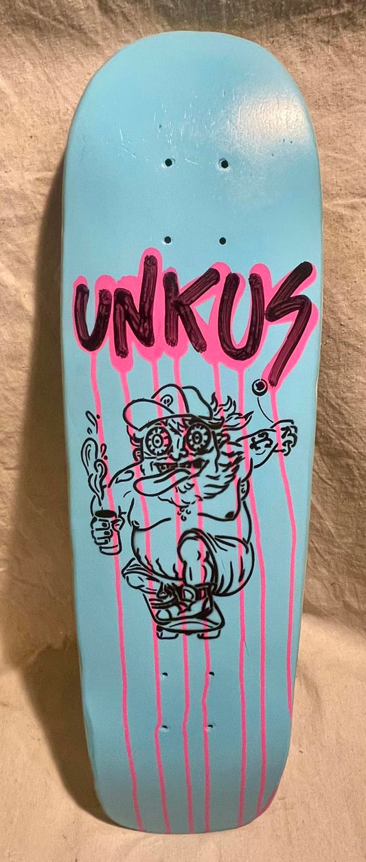 UNKUS Blue Unkle Jack- Upcycled Cruiser- 28.5”x 8”- 14.25” Wheelbase