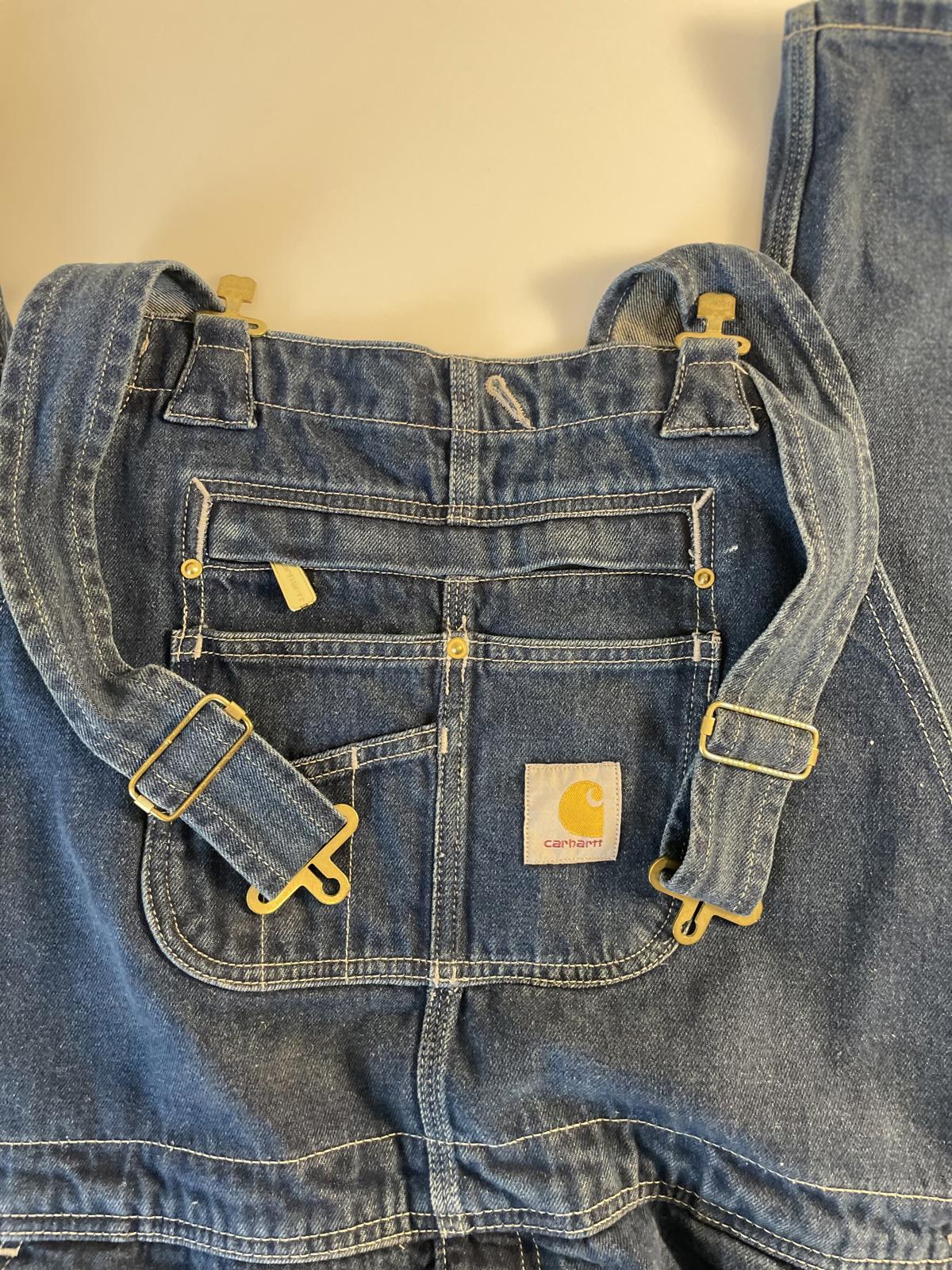 Carhartt Bib Denim Overalls- Men 38x32