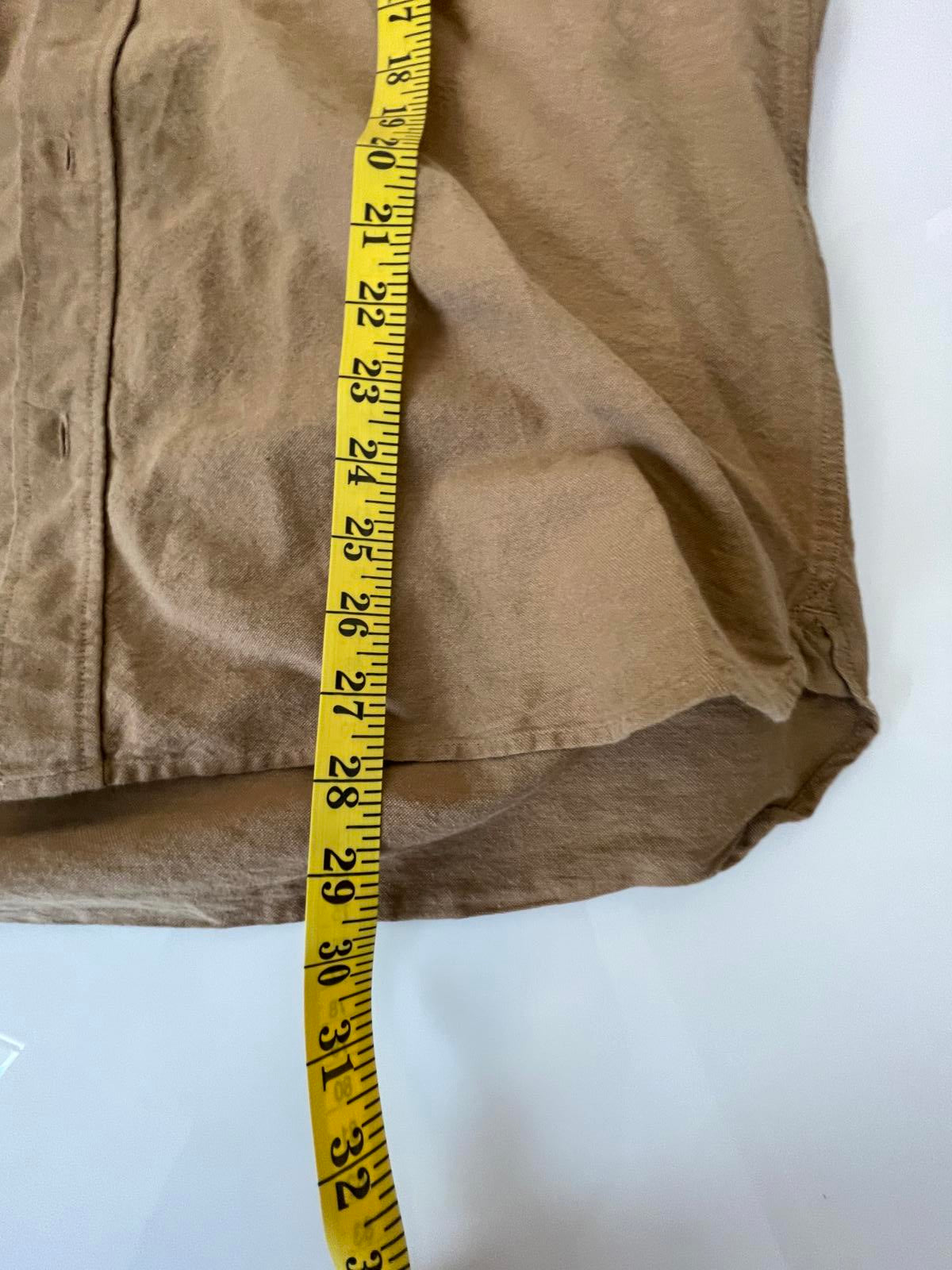 H&M Dark Khaki Work Shirt - Men’s L